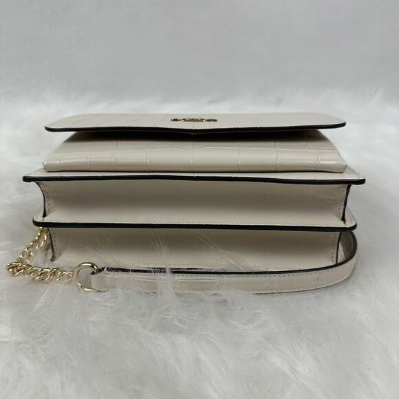 Coach Klare Crossbody Bag Crocodile-embossed Leather CC840 Gold/Chalk NWT - Picture 11 of 11